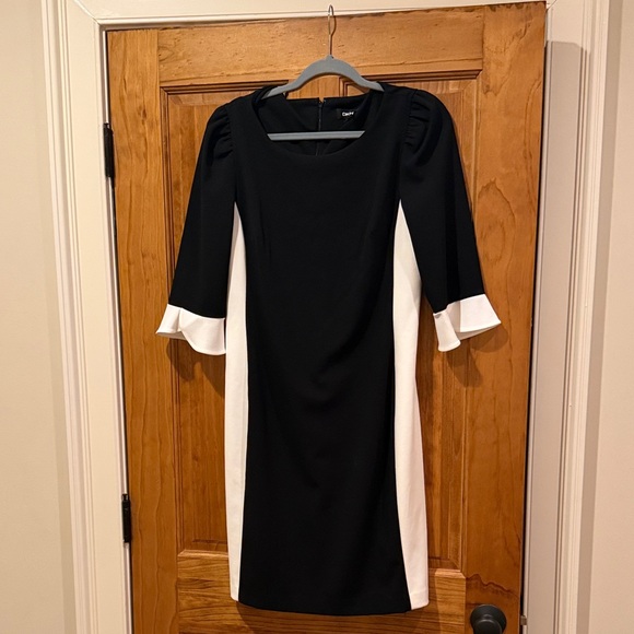 Dkny Dresses & Skirts - DKNY Black and White Long Sleeve Dress